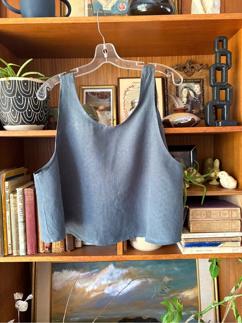 Handmade Linen Crop Top OS